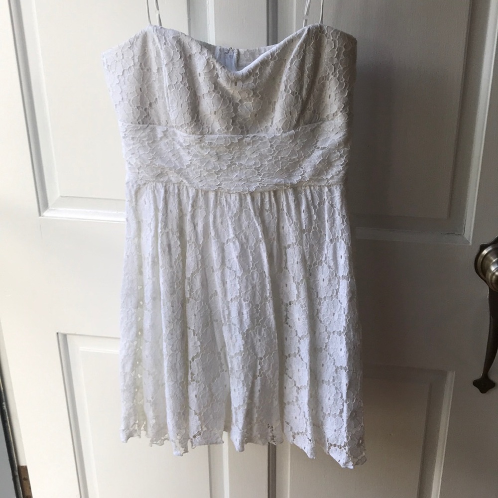 Lace white dress